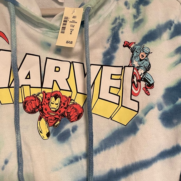 NWT Marvel Tie Dye Hooded Sweatshirt - Adult medium - Picture 2 of 3